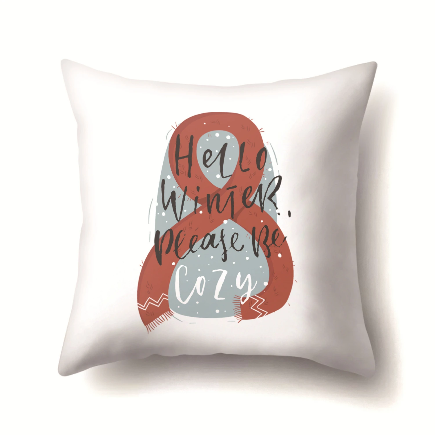 Санта Клаус снеговик рождественские Наволочка на подушку размером 45*45 см