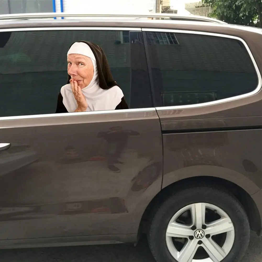 3D наклейка на окно автомобиля забавная заднее стекло в стиле знаменитостей