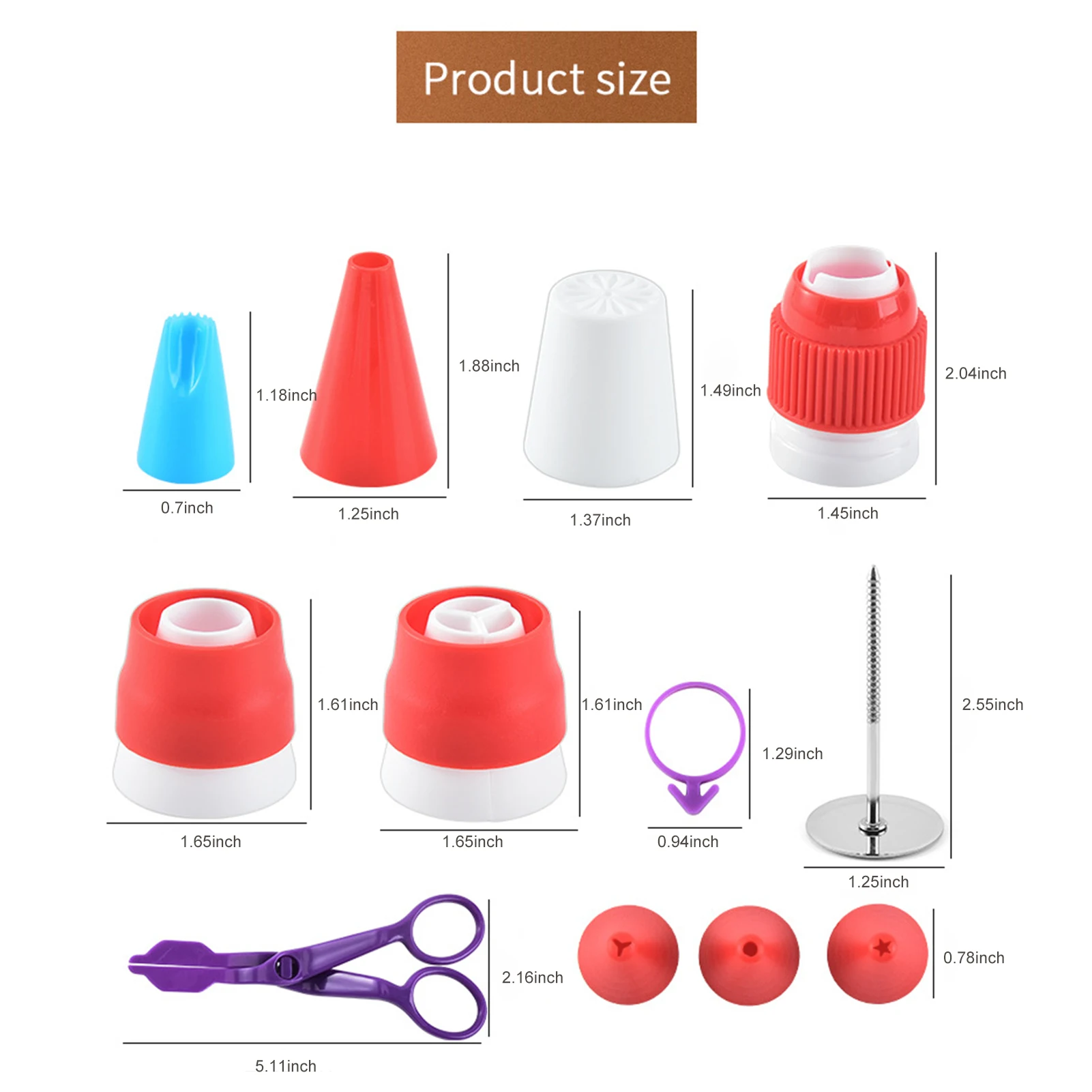 

85PCS торт декоративные наборы с глазури Кондитерские наконечники для выпечки Сумки Цветок кремовые накладные ногти шпатель для выпечки глаз...