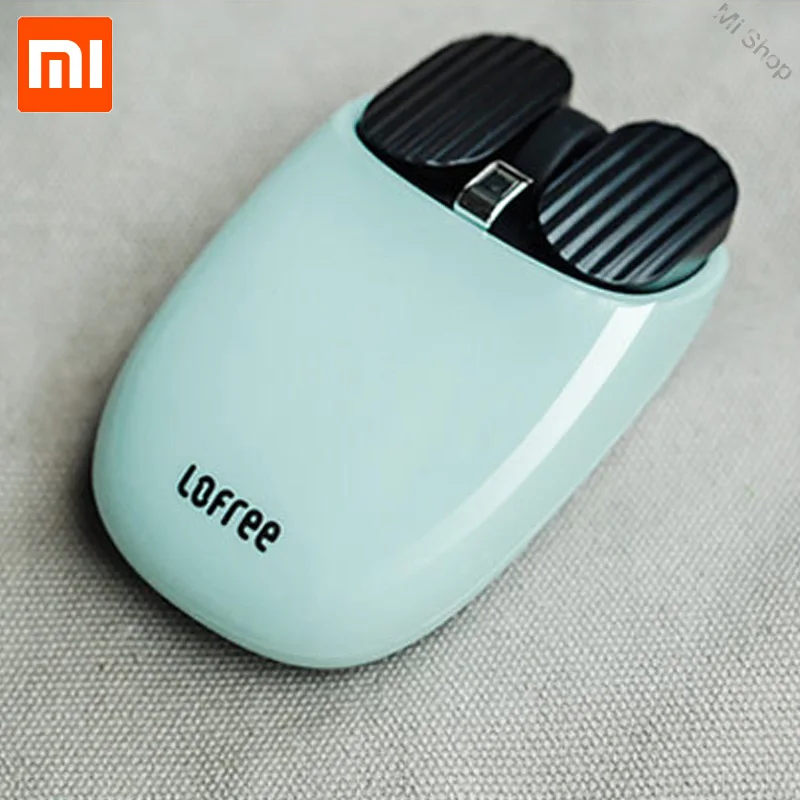 Синий Xiaomi Mijia LOFREE Bluetooth беспроводная мышь 2,4G/Bluetooth двойной режим подключения Уникальная функция жеста многофункциональная Совместимость - Цвет: Синий