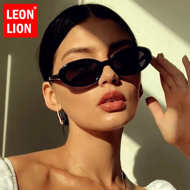 

LeonLion 2021 Oval Sunglasses Women Retro Women Sun Glasses Luxury Eyewear For Women/Men Brand Designer Small Frame Gafas De Sol
