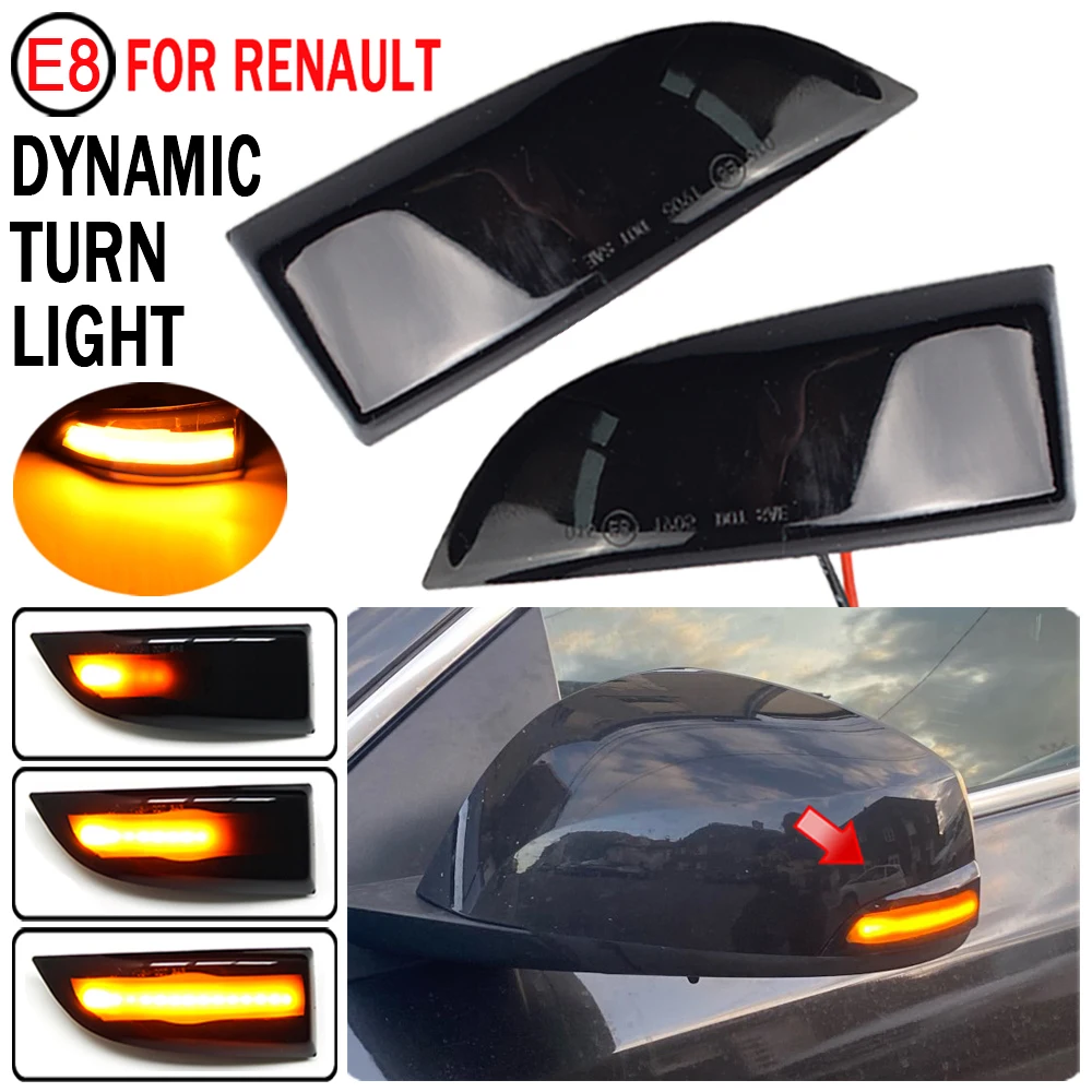 

Для Renault Megane MK3 Laguna III X91 Grand Scenic III Fluence широтная динамическая Светодиодная светильник сигнала поворота Индикатор бокового крыла зеркала