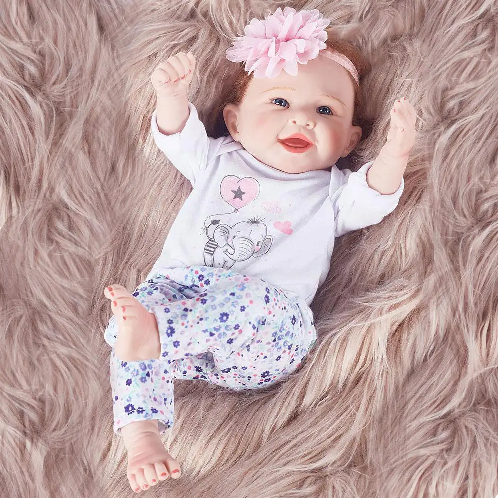 

Силиконовый реборн ручной работы, Реалистичная виниловая игрушка для новорожденных, подарок для детей на Рождество, новый подарок, U9c3, 22 дюй...