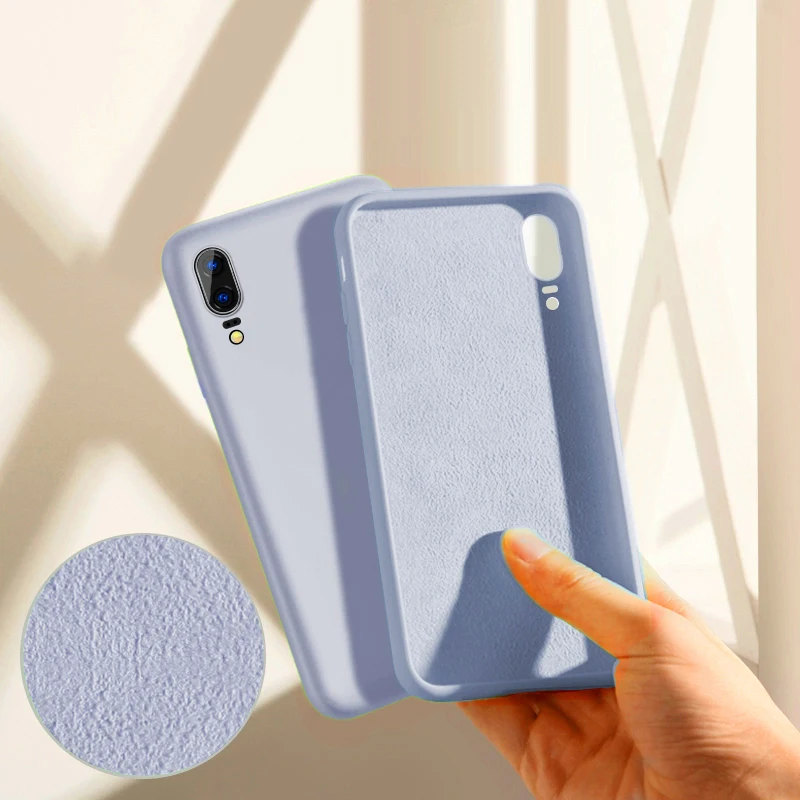Жидкий силиконовый чехол для Huawei P30 P20 Pro Mate 20 Lite роскошный шелковистый мягкий