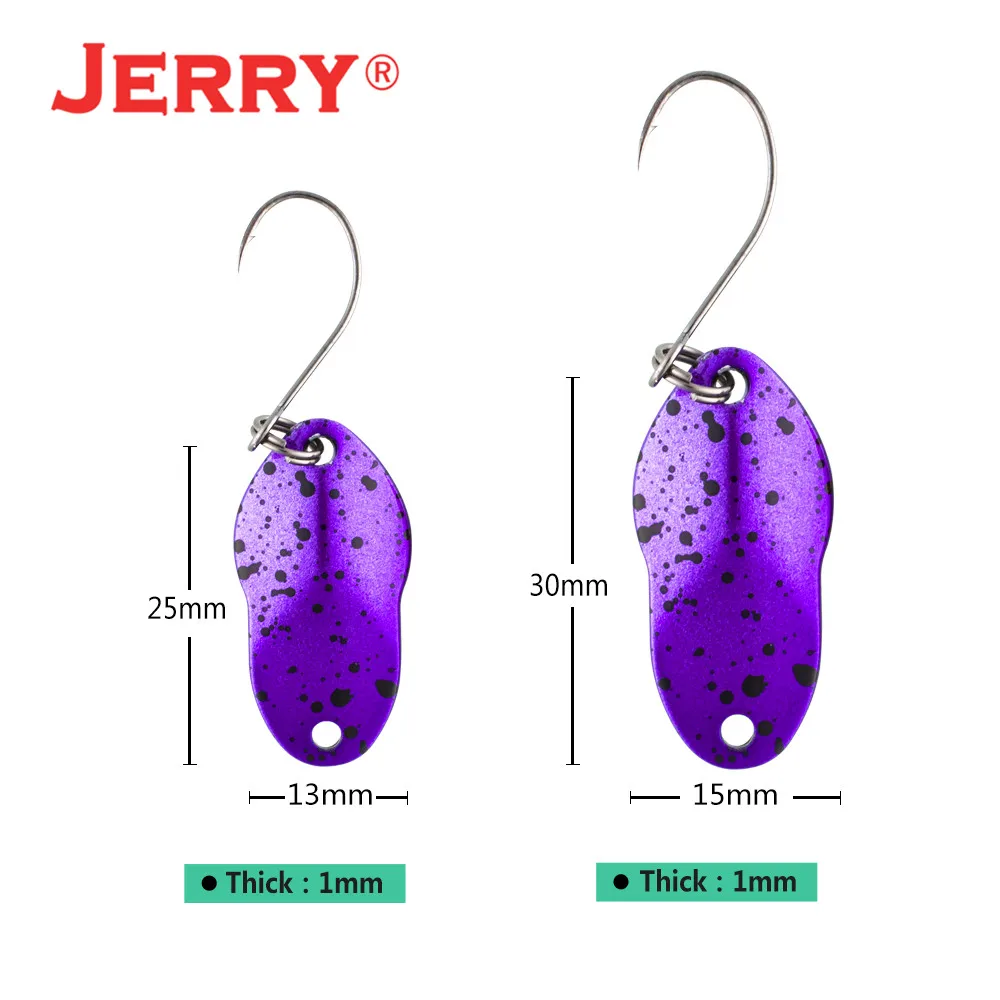 Рыболовная приманка Jerry Capricorn латунная ультралегкая блесна для форели 2 г/3 г микро