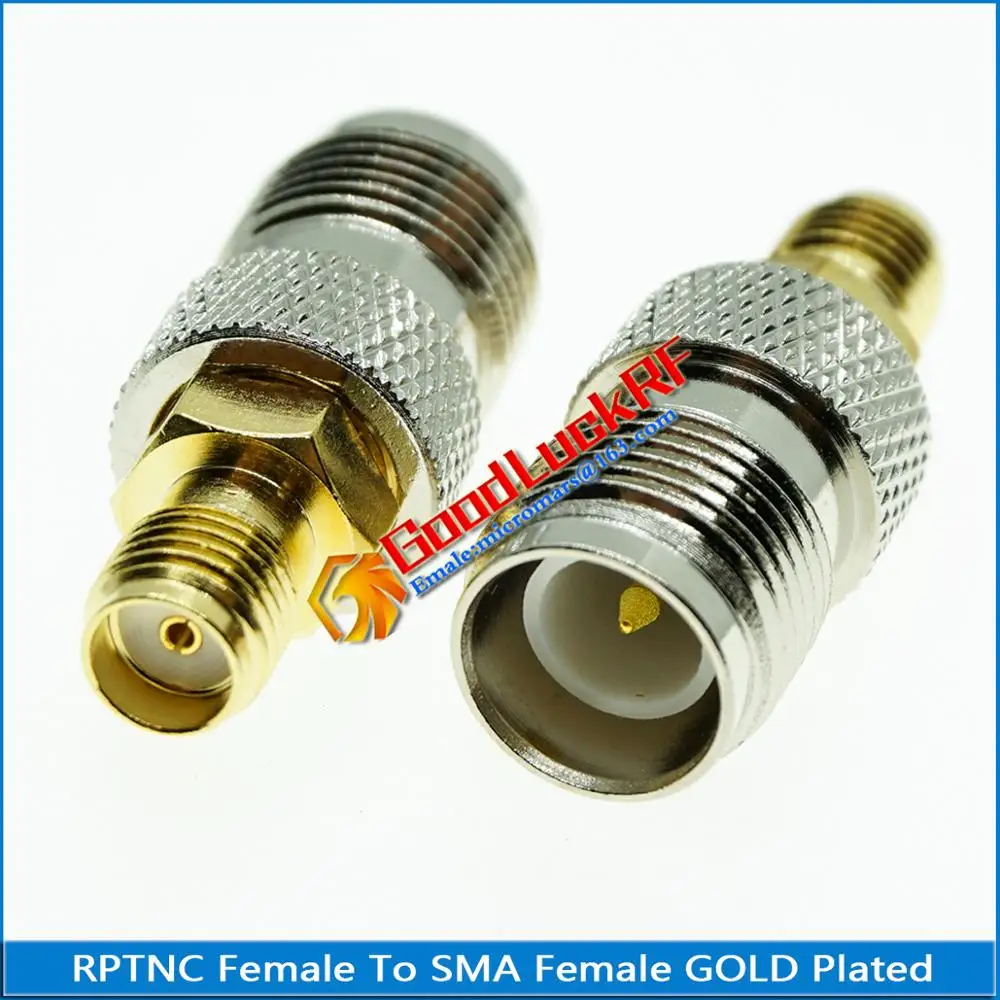 1X Pcs RPTNC RP-TNC RP TNC Female to SMA Plug Gold Plated Straight Coaxial RF Connector Adapters | Обустройство дома