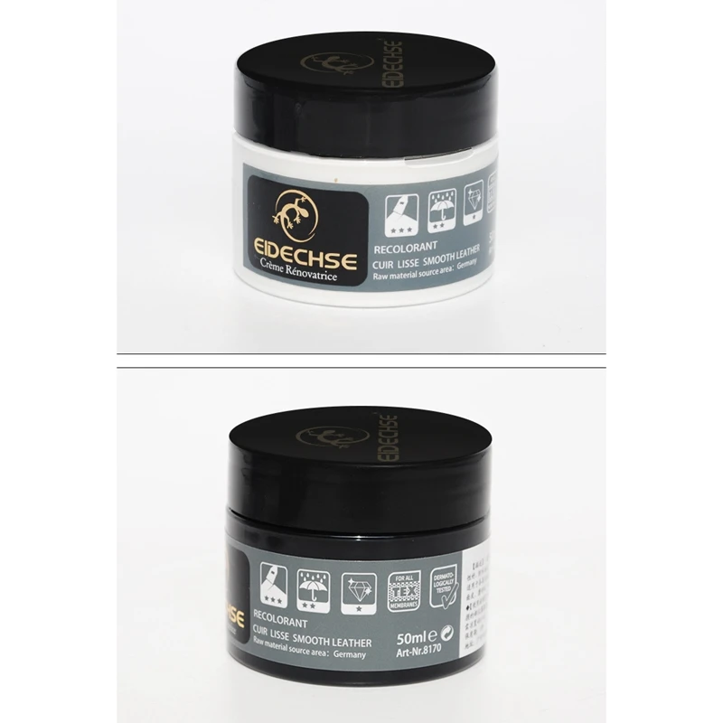 

EIDECHSE Car Leather Repair Kit Auto Complementary Color Paste Car Seat Sofa Holes Scratch Cracks Rips Paint Car Coating Black