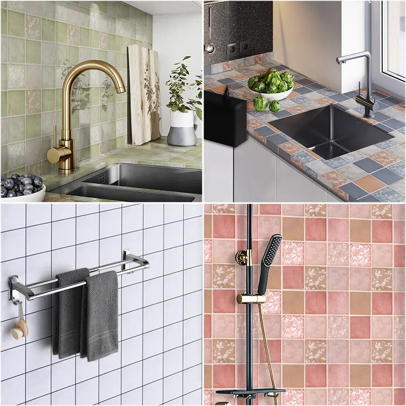 

Waterproof Thickened Toilet Stickers Bathroom Wallpapers Self-Adhesive Wallpaper Kitchen Wall Stickers Papel De Pared Home Decor