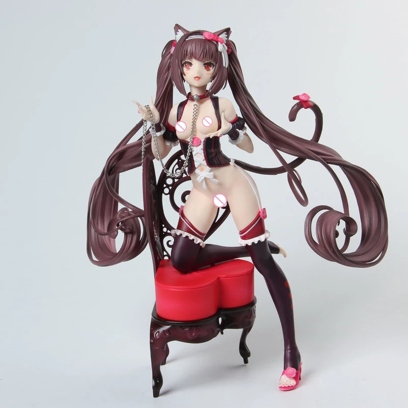 Оригинальные фигурки Nekopara Chocola ваниль ПВХ Кошка девушка сексуальная девушка фигурка японского аниме ПВХ взрослые Фигурки игрушки аниме фигурки