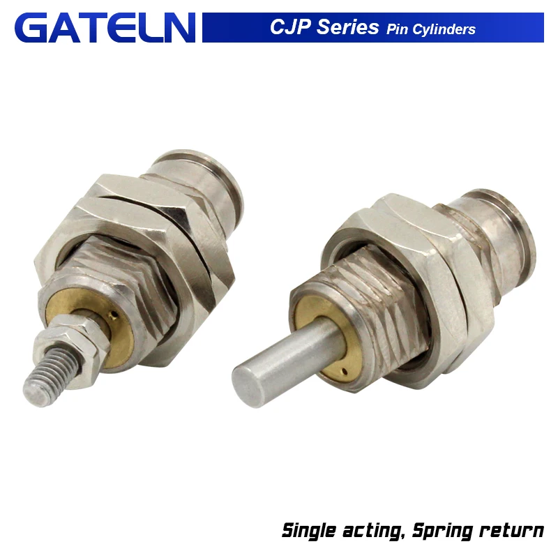 

Штыревой цилиндр CJPB, диаметр 6 10, ход 15 мм, ход 5, 10, 15 мм, тип крепления на панели, односторонний пружинный возврат, миниатюрный цилиндр с коротким ходом