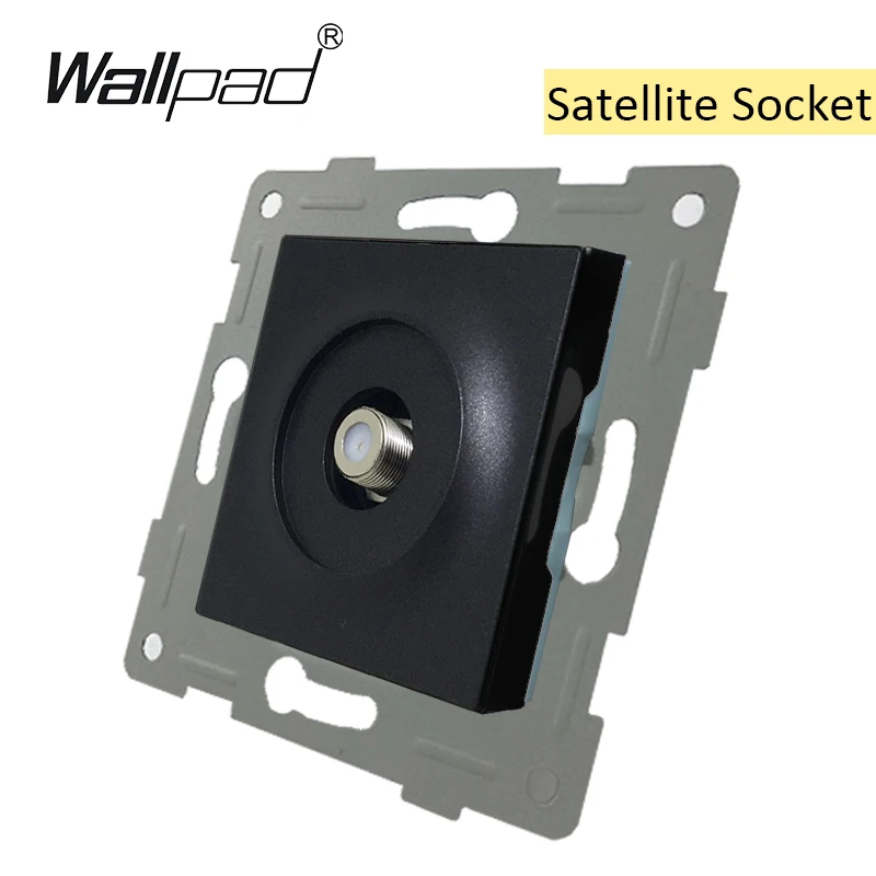 Satellite Socket DIY ЕС функциональный ключ для модуля переключатель и гнездо с когтями крепления задней Wallpad L6 серии - Цвет: Satellite Socket