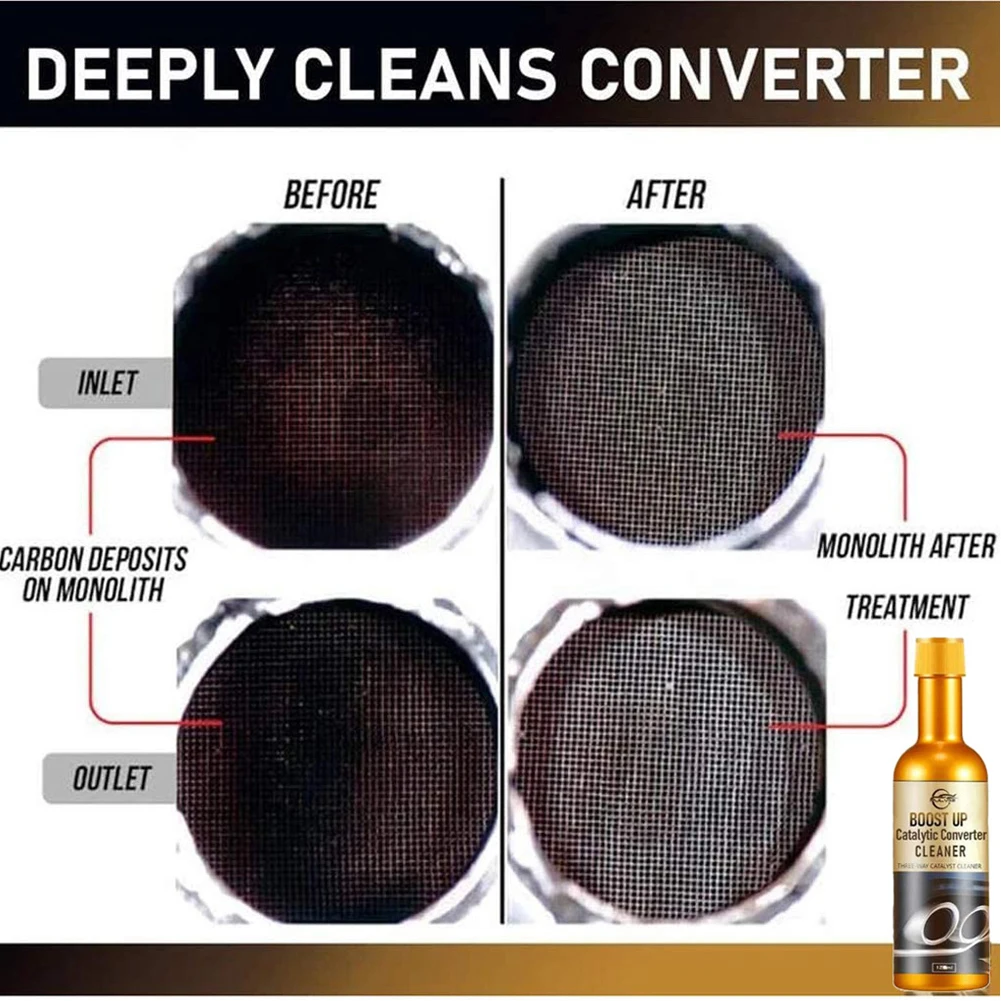 

Boost Up Vehicle Engine Catalytic Converter Cleaner Deep Cleaning Multipurpose Removal Carbon Deposit