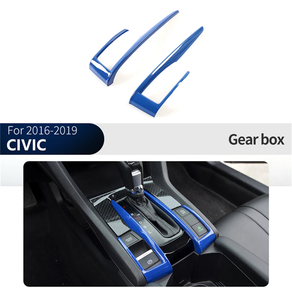 

For Honda Civic 10th 2016-2020 Interior Car Central Control Panel Gear Shift Cover