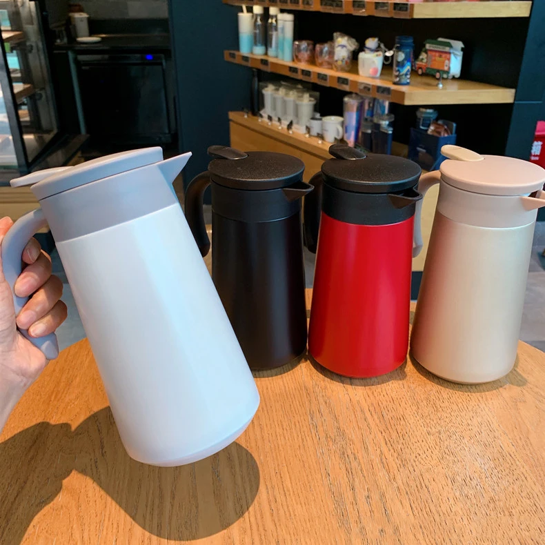 

Изолированный чайник из нержавеющей стали, двухслойный вакуумный чайник, бытовой кофейный чайник, бытовой модный термос