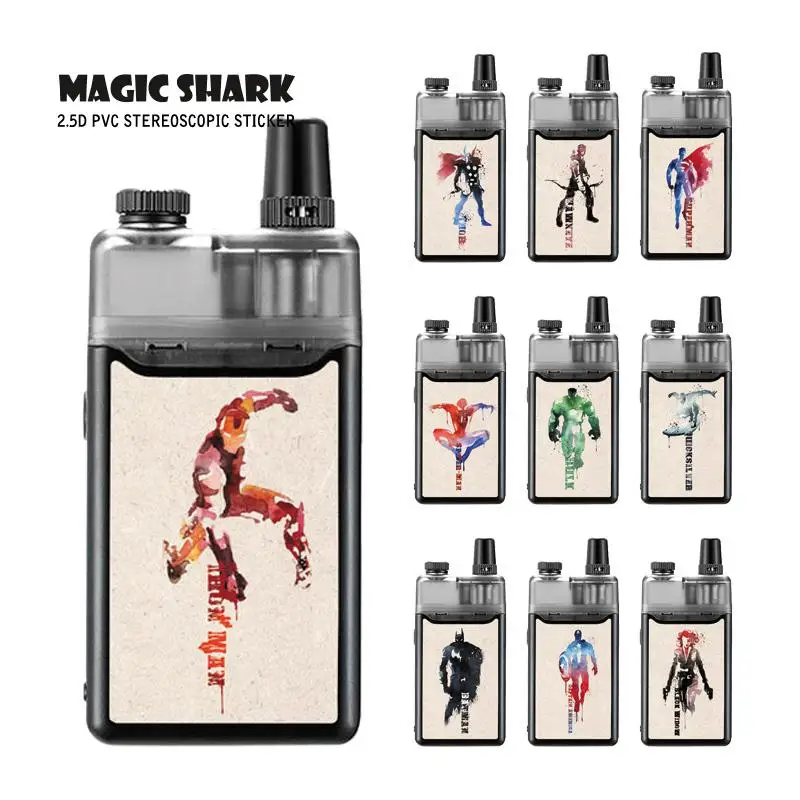 Футляр для вейпа Magic Shark Marvel DC Капитан Америка Человек-паук Супермен Мстители ПВХ