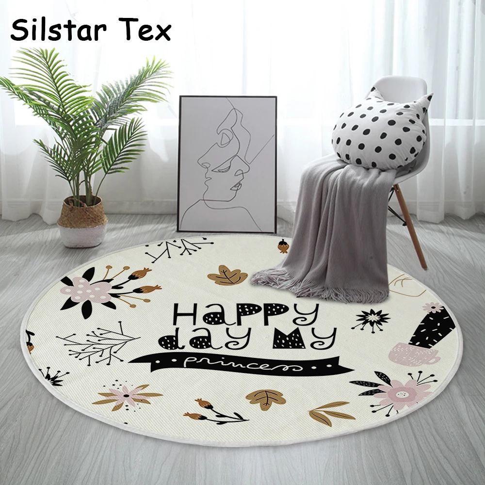Silstar Tex кактус счастливого дня ковер для гостиной интерслойный шумовой круглый