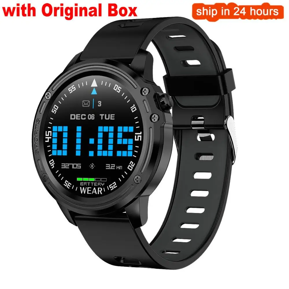 black with gray L8 мужские умные часы с ЭКГ PPG IP68 Водонепроницаемые часы Reloj Hombre режим SmartWatch кровяное давление сердечный ритм спортивные фитнес-часы - Цвет: black with gray