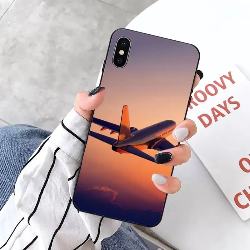 

Aircraft Phone Case for iPhone 11 12 pro XS MAX 8 7 6 6S Plus X 5S SE 2020 XR mini