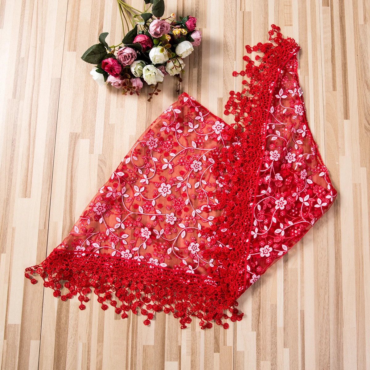 2020 летний женский кружевной треугольный шарф с кисточками элегантные женские