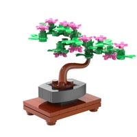 new fashion mini building blocks toys for child bonsai trees flowers puzzle toy gifts kids