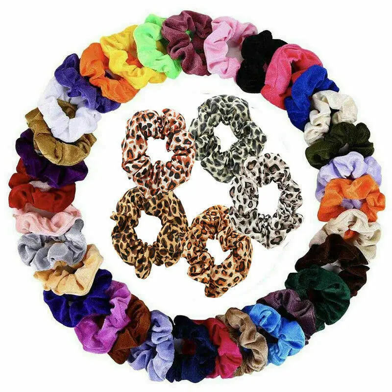 

10/20/30Pcs Velvet Hair Scrunchies Elastic Scrunchy Ponytail Hair Tie Rope for Women Girl's Hair Accessories