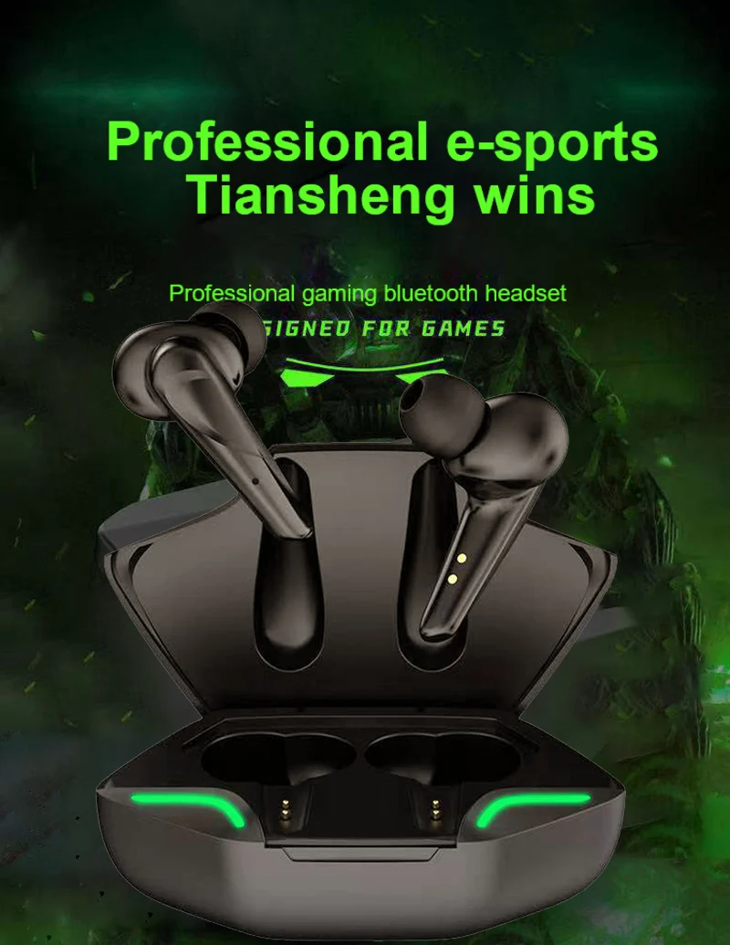 Стереогарнитура TWS 9D HiFi игровая гарнитура с низкой задержкой профессиональная