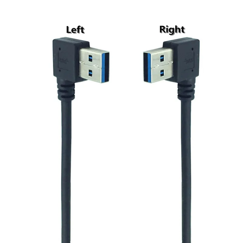 USB кабель 25 см 1 м 90 градусов 3 0 переходник с левым штекером на Type C Male прямым углом