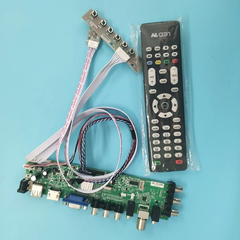 

Kit For B116XW01 V1/B116XW01 V2 Signal controller board digital WLED 40pin VGA remote LEDDVB-T DVB-T2 1366X768 TV LVDS USB HDMI