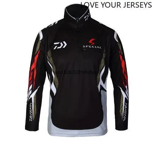 

Мужская одежда для рыбалки DAIWA, с длинным рукавом, на молнии, женские спортивные рубашки для рыбалки, дышащая женская рубашка с рисунком, фут...