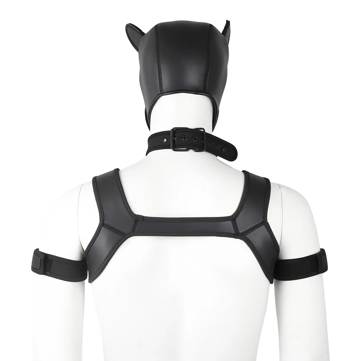 Puppy Play Dog Bondage Hood Mask Collar Armband Cosplay Fantasy Harness Bondage Sexy Set Adult Games Slave Pup Role Play Couples