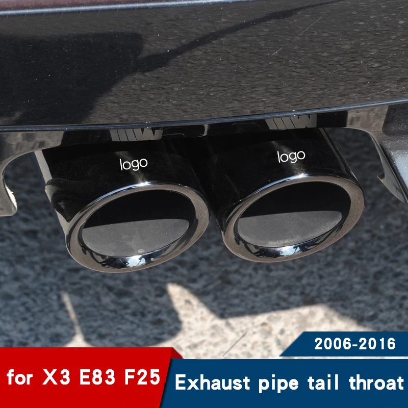 Для bmw x3 e83 аксессуары X3 F25 глушитель для выхлопной трубы 2006 2007 2008 2009 2010 2011 2012 2013