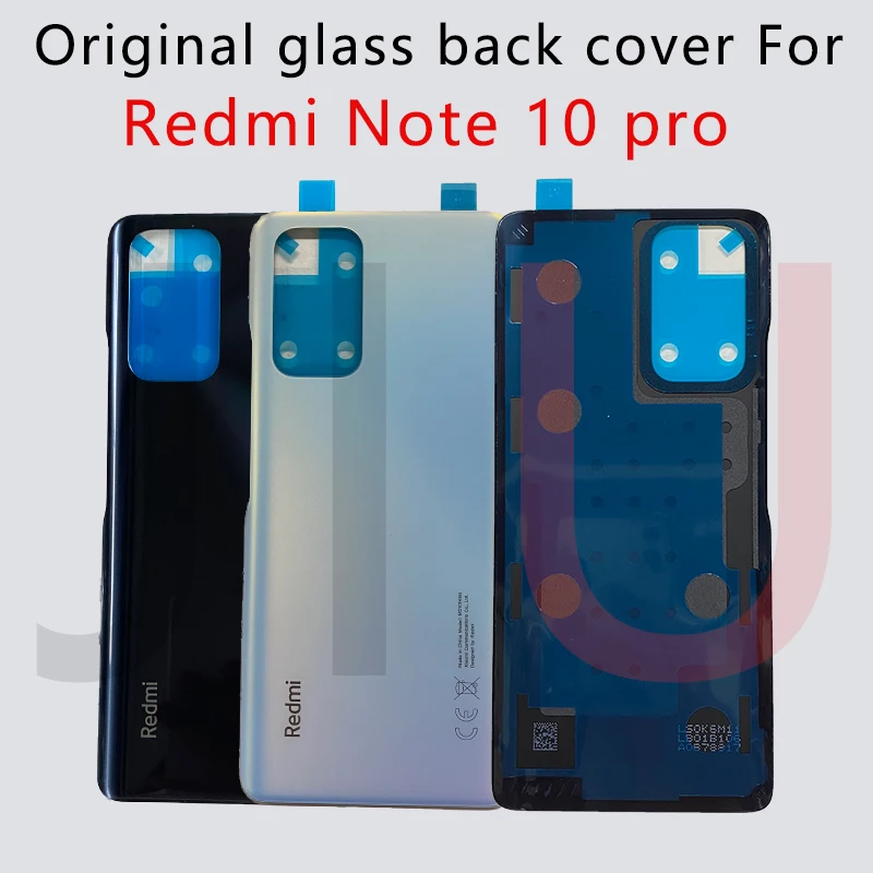 Для Redmi Note 10 Pro 100% новый Батарея Стекло задняя крышка Заменить чехол для note pro
