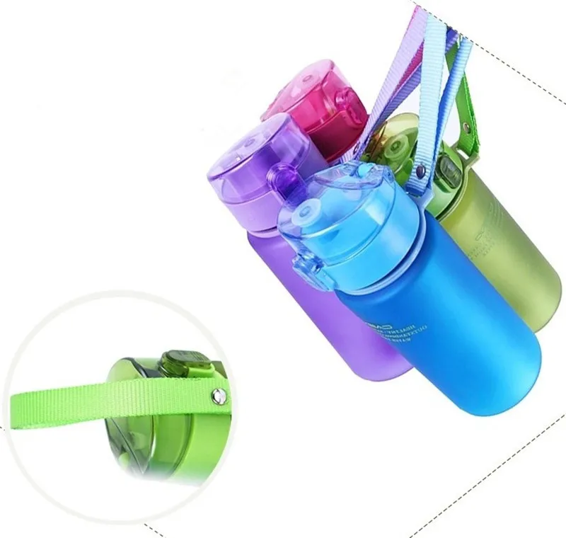 

400ml 560ml School Leak Proof Direct Drinking Sports Water Gift Bottle High Quality Tour Hiking Portable Bottles Drinkware