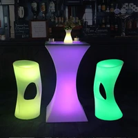new fashion luminous led cocktail table bar lighted up bar road lead table coffee table club ktv disco supplies cocktail table