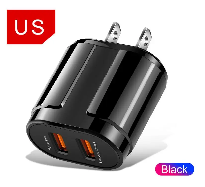 Быстрое зарядное устройство для MEIIGOO быстрой зарядки US EU QC3.0 2 USB порта