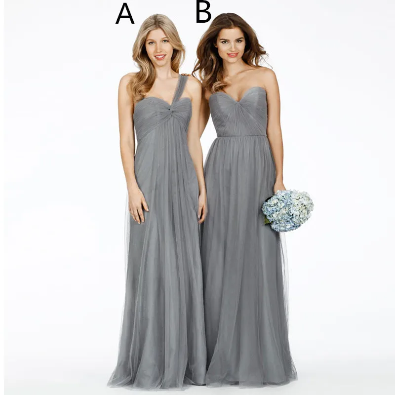 

Cheap Long bridesmaid dresses for weddings 2015 custom made tulle brides Sexy sweetheart party prom gowns vestidos para festa