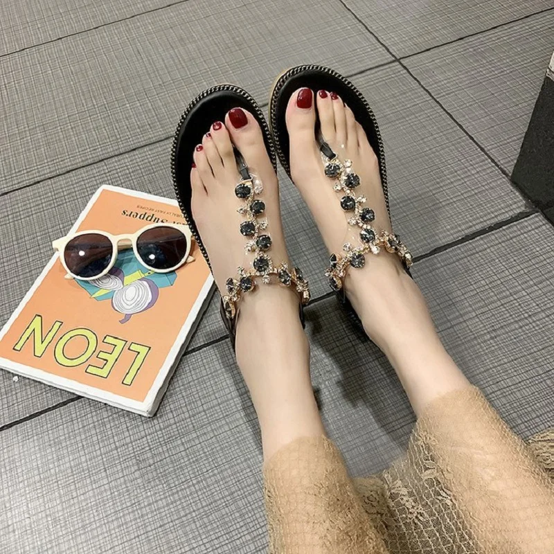 2020 Новинка летние туфли на плоской подошве Туфли-туфли высоком каблуке носок