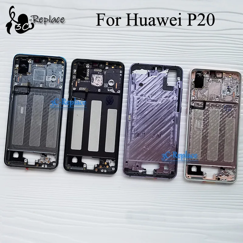 Б/у Оригинал для Huawei P20 EML L09 AL00 L29 передняя часть корпуса шасси плиты ЖК дисплей