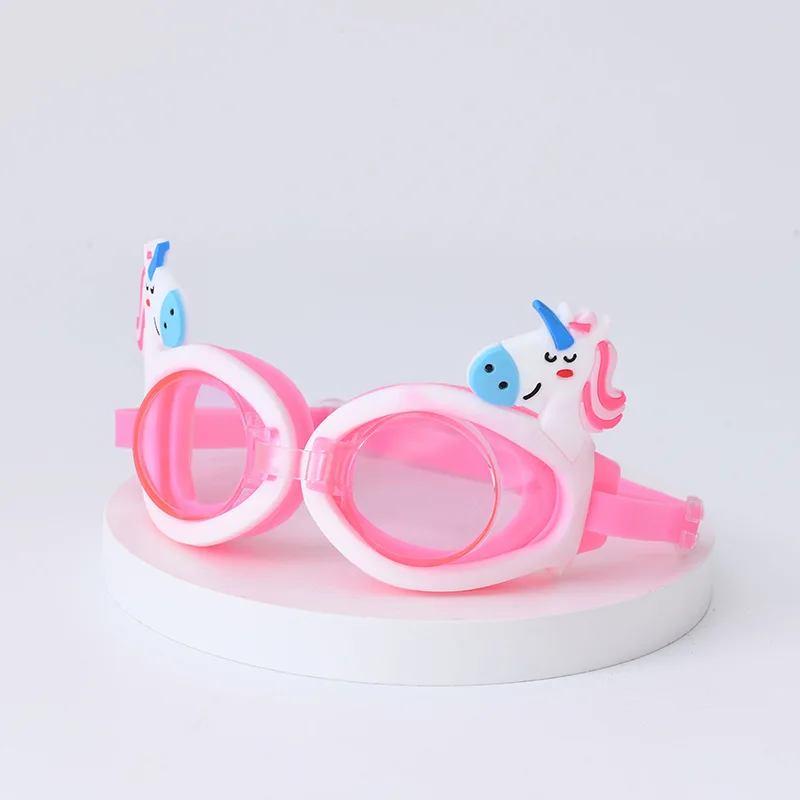 2021 Детские Мультяшные очки для плавания цветные силиконовые противотуманные и