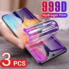 Гидрогелевая пленка для Xiaomi Poco F3 M3 X3 Nfc Redmi Note 9 9S 10 Pro Max, защитная пленка для экрана Xiaomi Mi 11 10T Lite 11X 10 Pro, 3 шт.