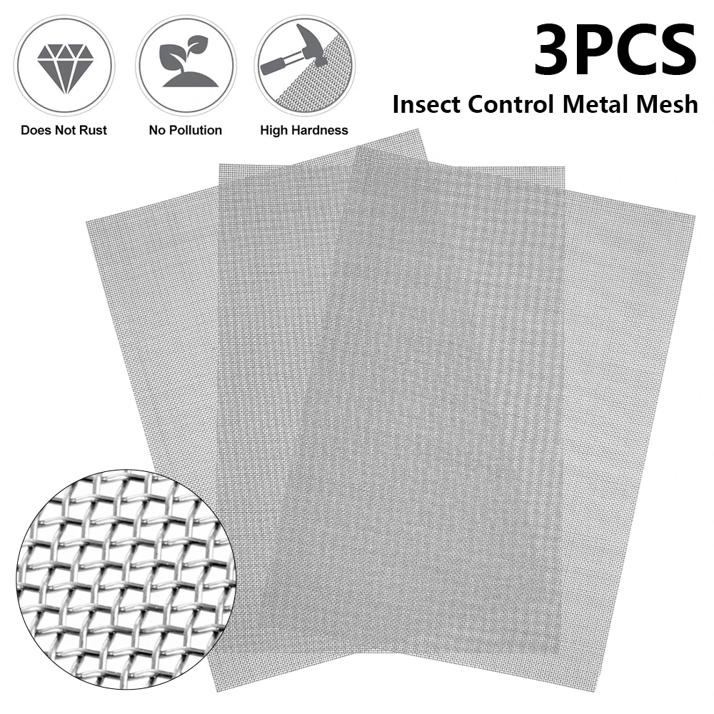 

Stainless Steel Woven Wire Mesh Sheet Rodent Insect Control Metal Pest Proofing Mesh Sheet