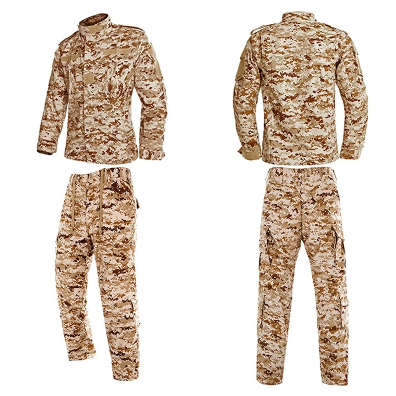 Camouflage set2 9 видов цветов, Мужская армейская Военная униформа, тактическая спецназа, Боевая камуфляжная одежда для солдат США, комплект штанов для мужчин, униформа - Цвет: Camouflage set2