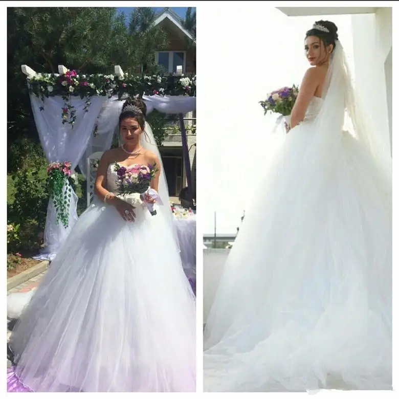 

Sweetheart Ball Gown Wedding Dresses Lace Top Tulle Garden Bridal Formal Long Vestidos De Mariee Spring 2023