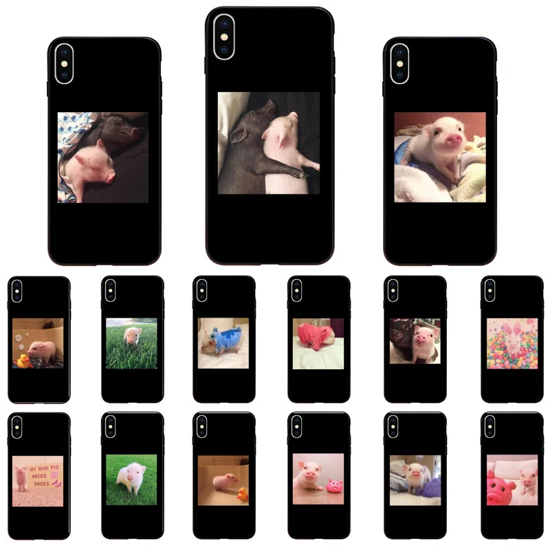

Couples Cartoon Pink Pet Pig Phone Case For iphone 12 11 Pro Max Case For iPhone 11 12 mini XS MAX X XR SE2 8 7 6S Plus Case