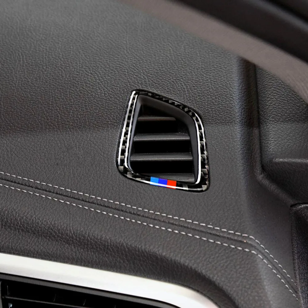 

Наклейки для bmw F20, F21, 118i, 1 серия, автомобильные Стикеры, аксессуары из углеродного волокна, Накладка для вентиляционного отверстия салона, к...