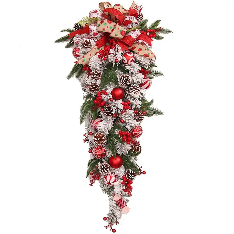 Рождественский Swag креативный искусственный милый Декор в форме слезы дверь для