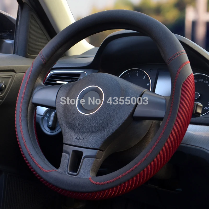 Ice silk Steering wheel cover 36/37/38/39/40 CM Or Type D Shape Non-slip Universal Motion Fashion Car handle New Four seasons | Автомобили