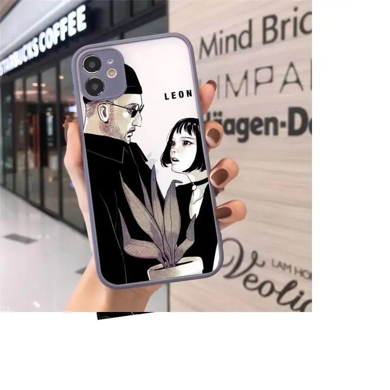 

Leon Matilda Natalie Portman Movie Phone Cases matte transparent For iphone 7 8 11 12 plus mini x xs xr pro max cover