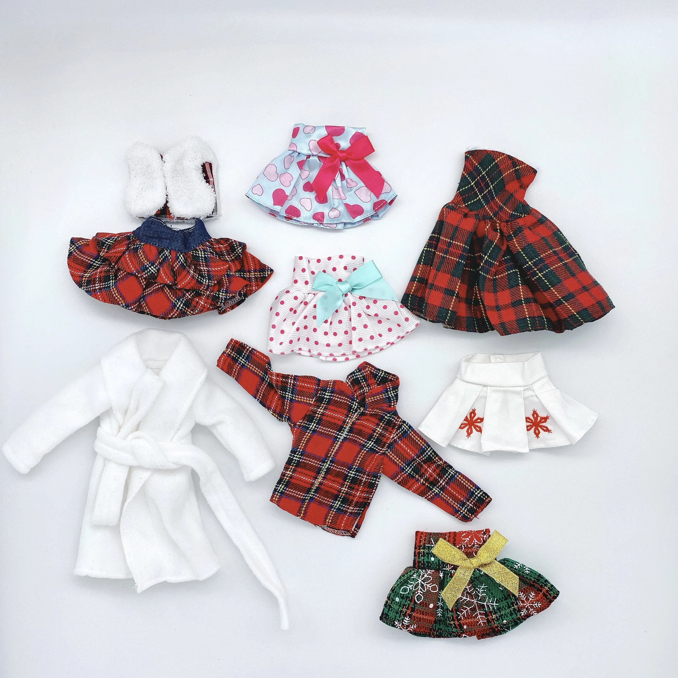

Mix Colors Christmas ELF Book Dolls Clothes Set New Year Ornament for Chilrden Kids Toys Gift ELF Accessories Xmas Decorations