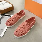 Летние модные женские одношаговые Лоферы CAGILKZEL 2021, плоские пластиковые сандалии, обувь для мам, обувь с отверстиями, женская обувь